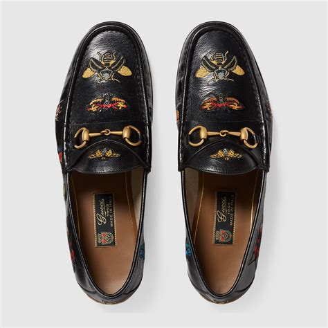 gucci loafers embroidered|Gucci loafers for sale.